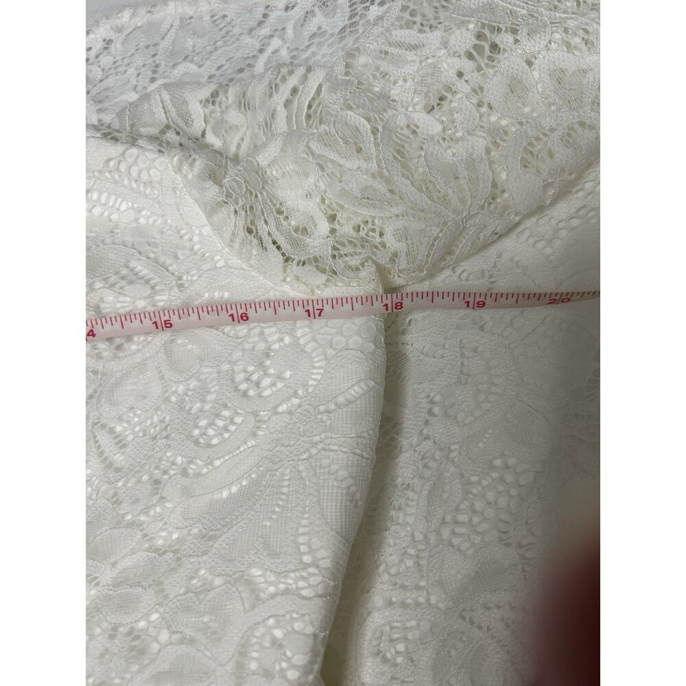 Torrid Ever After Something Blue Tag Ivory Lace Tea-Length Wedding Dress Size 12 - Picture 10 of 13